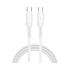 WiWU Wi-C04ЗE Starlink 60W Fast Charging & Durable Cable With USB-C to USB-C Cable 1M - White